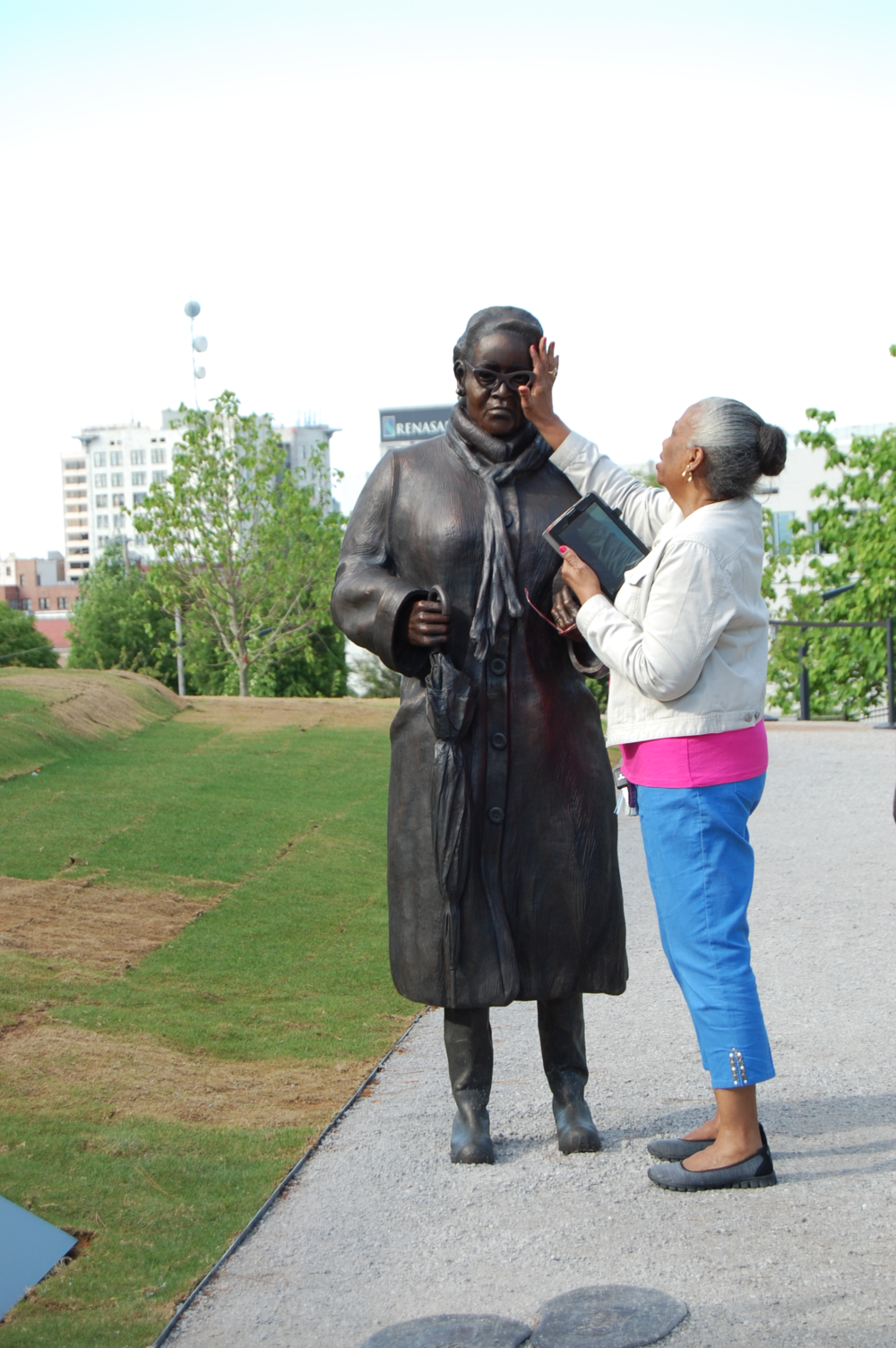 A Bronze Statue At The Lynching Memorial Allows A Daughter One Last